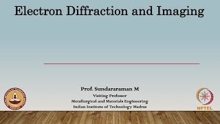 Lec 18  Indexing Diffraction Pattern [upl. by Runck]