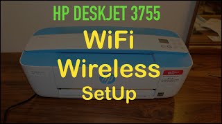 HP Deskjet 3755 WiFi SetUp  Wireless SetUp review [upl. by Isadore847]