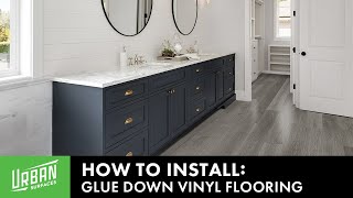 How to Install Glue Down Vinyl Floor [upl. by Hotze]