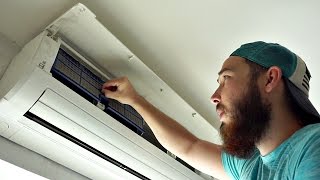 HOW TO CLEAN AIR CONDITIONER FILTERS [upl. by Ynor]