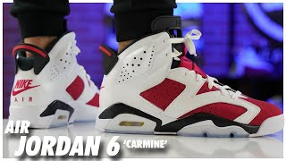 Air Jordan 6 Carmine 2021 [upl. by Eulalie]