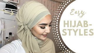 Easy Hijab Styles I Chiffon Hijab [upl. by Ogeid86]