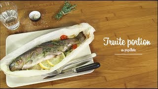 Truite portion en papillote [upl. by Oiramat]