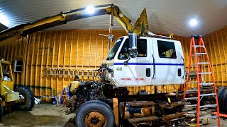 Building My Dream Truck  Part 3  Removing Cab and excess wireshoses [upl. by Elohc]