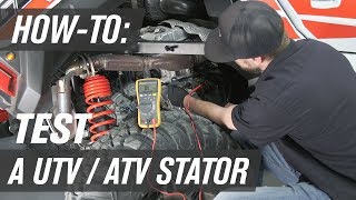 How To Test a UTVATV Stator [upl. by Sandler]