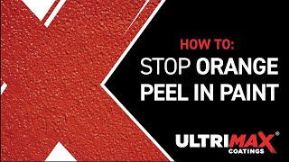 How To Stop amp Fix Orange Peel In Spray Paint [upl. by Cacie]