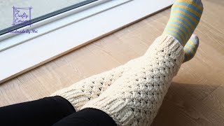 How to Crochet Easy Leg Warmers Tutorial For Beginners [upl. by Mond]