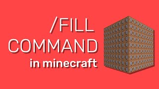 Minecraft Fill Command 118 How to Build FAST Tutorial [upl. by Yeleak608]