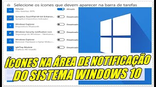 Como Ativar e Desativar Ícones da Área de Notificação do Windows 10 20h2 [upl. by Yann]