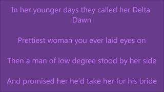 Delta Dawn with lyrics on screen [upl. by Antipus]