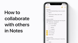 How to collaborate with others in Notes on iPhone iPad and iPod touch — Apple Support [upl. by Luedtke]