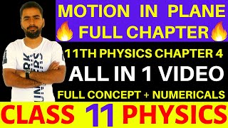 MOTION IN PLANE FULL CHAPTER  class 11 PHYSICS [upl. by Westlund]