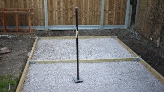 How to Make a Concrete Shed Base  2019 Update [upl. by Margarette]