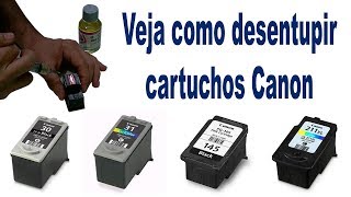 Veja Como Aplicar Solução de Limpeza e Desentupir Cartuchos Canon [upl. by Harte]