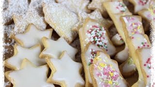 Butterplätzchen und Zuckerglasur selber machen ⛄BESTER KEKSTEIG DER WELT ⛄ [upl. by Anderer]