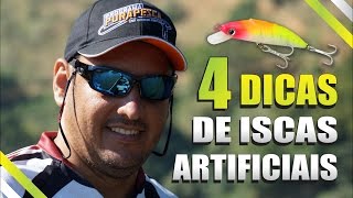 4 DICAS DE ISCAS ARTIFICIAIS PARA INICIANTES NA PESCARIA ESPORTIVA  ROBALO DOURADO TRAIRÃ TUCUNARÃ‰ [upl. by Trimmer976]