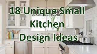 18 Unique Small Kitchen Design Ideas  DecoNatic [upl. by Alik]