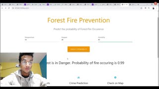 Deploy ML Model On WebpagePythonFlask Forest Fire Prevention Using AI [upl. by Engdahl546]