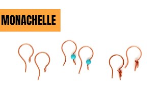 Come fare monachelle per orecchini  tutorial wire [upl. by Filler]