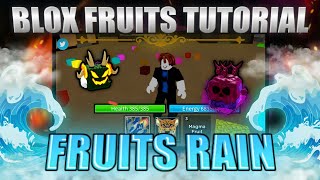 Rain Fruits Tutorial Blox Fruits  Script Only [upl. by Tecla223]