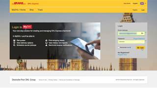 How to create a shipment in MyDHL [upl. by Airamat]