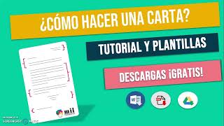 👉Cómo hacer una CARTA FORMAL o INFORMAL  Plantillas y Tutorial 2023 [upl. by Rhu]