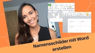 Namensschilder in Word 2010 erstellen Tutorial [upl. by Ennaharas]