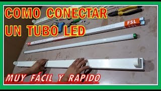 COMO INSTALAR TUBO LED SIN BALASTRO [upl. by Esenwahs]