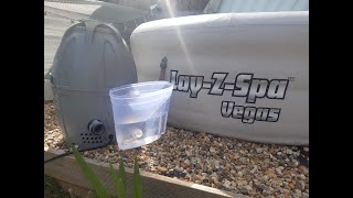 How to descale your inflatable hot tub Lazy Spa [upl. by Munafo]