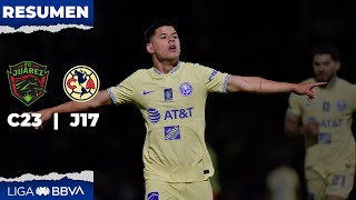 Resumen FC Juárez vs América  Liga BBVA MX  Clausura 2023  Jornada 17 [upl. by Intyrb]