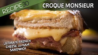 You have to try this Croque Monsieur French Cheese and Ham sandwich [upl. by Yrailih]