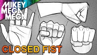 How To Draw HANDS amp FISTS FOR BEGINNERS [upl. by Ortiz]