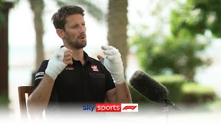 EXCLUSIVE Romain Grosjean reveals how he escaped horrific fireball crash [upl. by Simah]