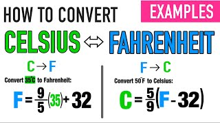 CONVERTING CELSIUS TO FAHRENHEIT amp VICE VERSA [upl. by Macario393]