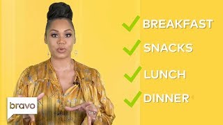 Everything Monique Samuels Eats In A Day  RHOP  Bravo [upl. by Nylireg]