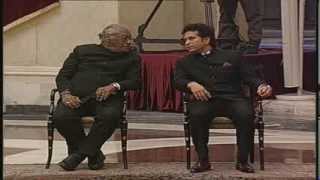 Presentation of Bharat Ratna to Prof CNR Rao amp Sachin Tendulkar  LIVE [upl. by Joselyn]