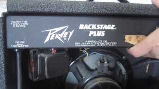 DIY  How to Clean Amplifier Pots  Fix Scratchy Volume Control on Guitar Amp Peavey Backstage Plus [upl. by Anigal]