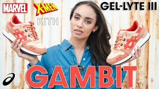 GAMBIT KITH x Marvel x ASICS Gel Lyte III XMen Review and Styling [upl. by Esmerelda]