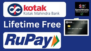 Kotak Lifetime Free Rupay Credit Card  Kotak League Credit Card [upl. by Mord]