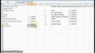 Create a simple Balance Sheet [upl. by Adnam594]