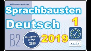 Telc B2 Prüfung Modelltest 1 B2 allgemein Sprachbausteine Deutsch 03112019 [upl. by Nuahsad]