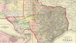 Map of Texas Cities 1856 [upl. by Attenoj]