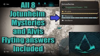 Assassins Creed Valhalla All Jotunheim Mysteries Locations guide [upl. by Zurn]