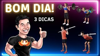 EXERCÍCIO BOM DIA  3 DICAS PARA FAZER CERTO [upl. by Eylk766]