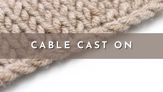 The Cable Cast On  Right Handed  Knitting Stitch Pattern  English Style [upl. by Haikezeh]