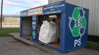 Foam Cycle Styrofoam Recycling Container System [upl. by Aylward]