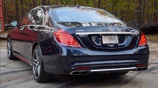 Mercedes S65 AMG V12 Biturbo exhaust sound  Revs amp accelerations [upl. by Ybeloc637]