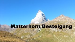 Matterhorn 4478m Besteigung via Hörnligrat 080916 Abenteuer Berge Remo Iller [upl. by Bunch]