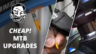 10 Ridiculously Cheap Mountain Bike Upgrades [upl. by Anastase606]