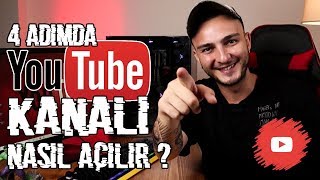 4 Adımda YouTube Kanalı Nasıl Açılır [upl. by Cynthy]